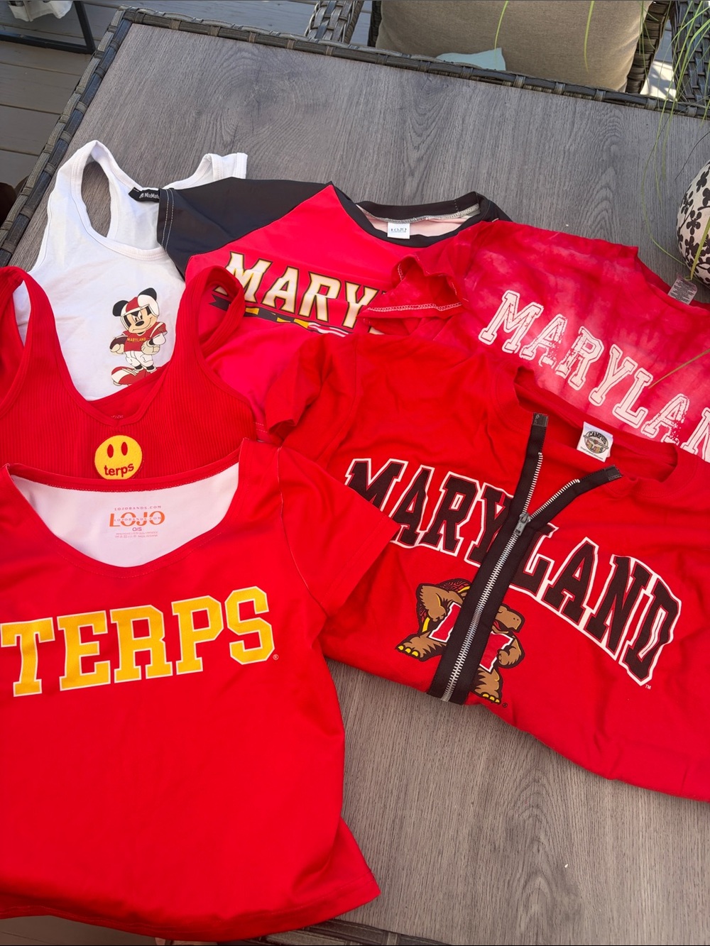 Maryland Red Terps Team Graphic T-Shirt -
